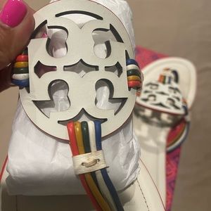 Tory Burch Leather sandals.